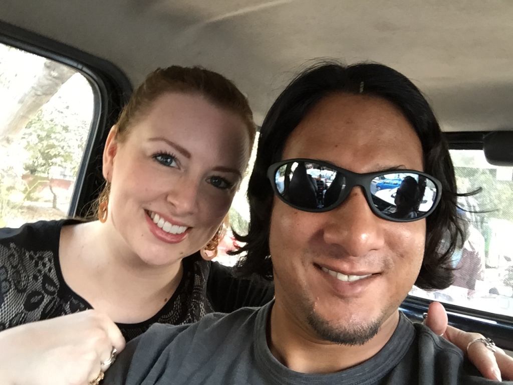 Cab selfie
