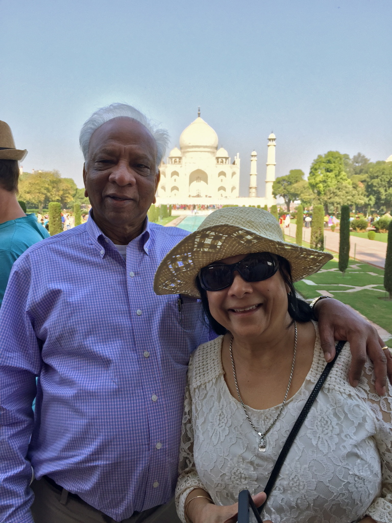 PK and Ana at the Taj Mahal
