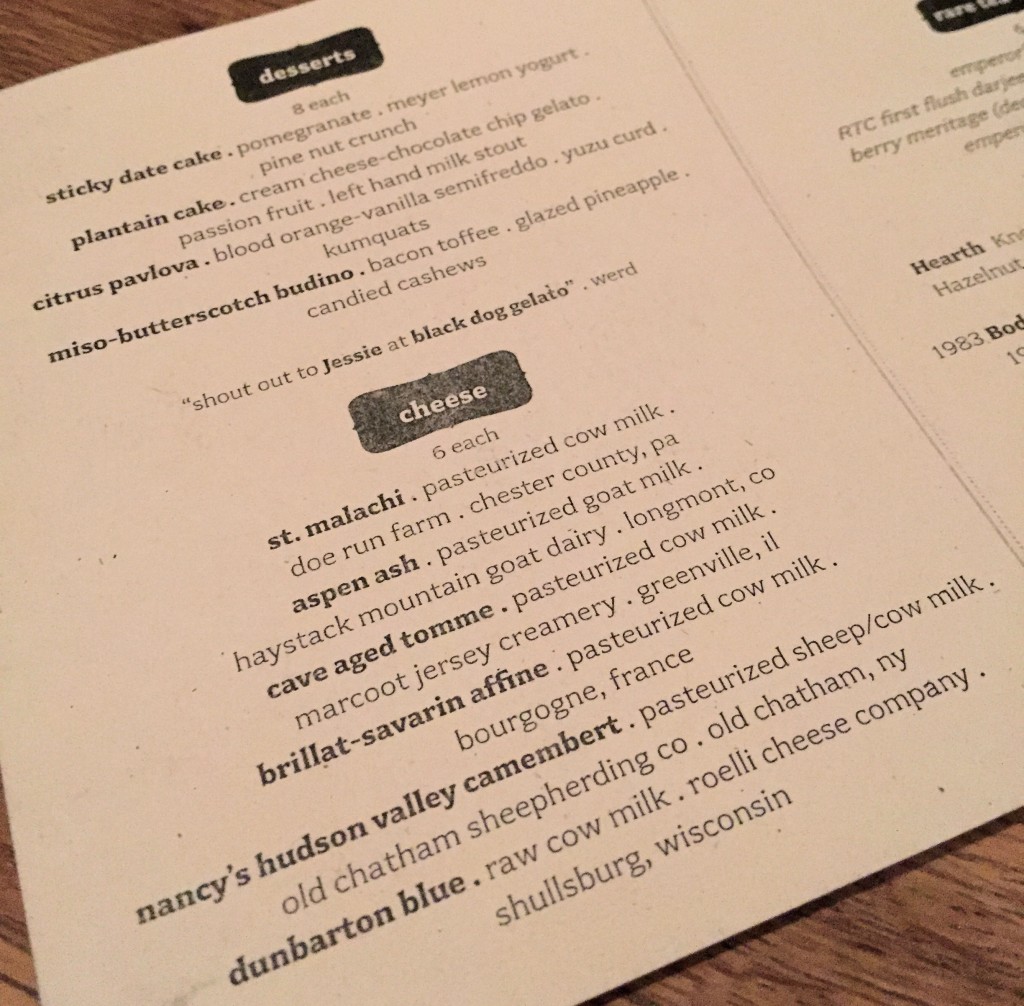 Cheese & Dessert, Girl & The Goat, Chicago