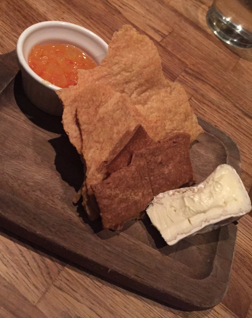 Nancy's Hudson Valley Camembert sheep/goat milk cheese, Girl & The Goat, Chicago
