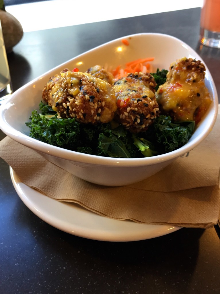 Japanese sesame crusted chicken bites, Native Foods