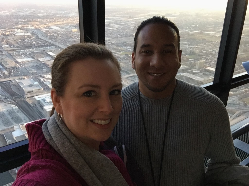 Overlooking the north side of Chicago