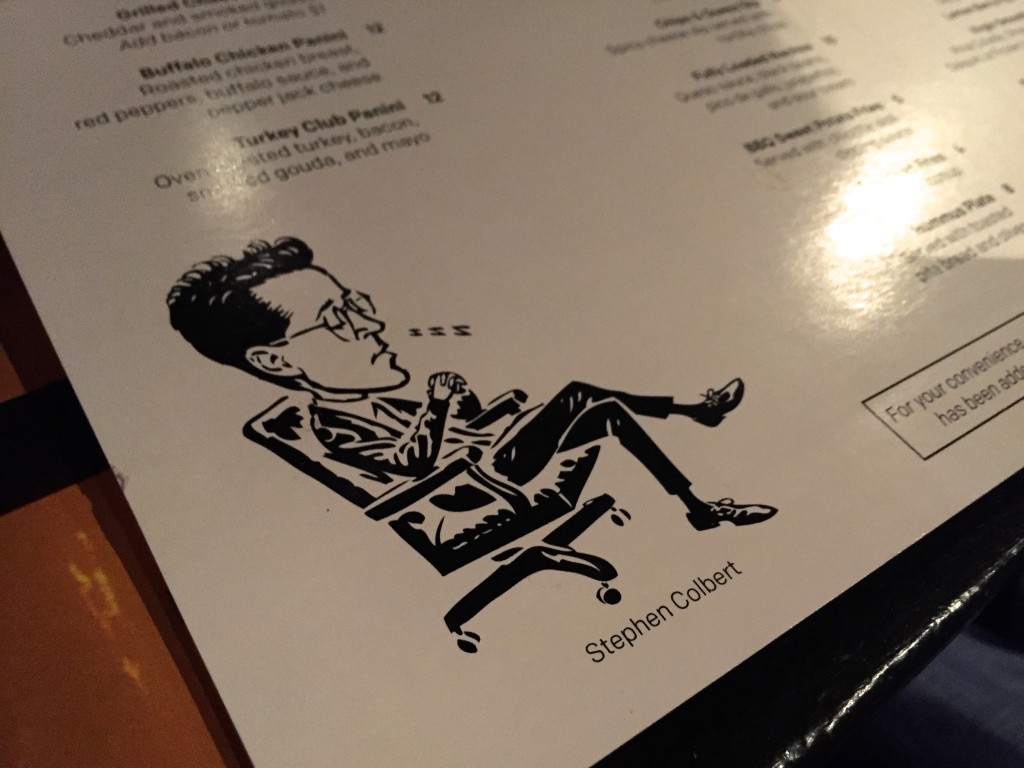 Stephen Colbert on the menu