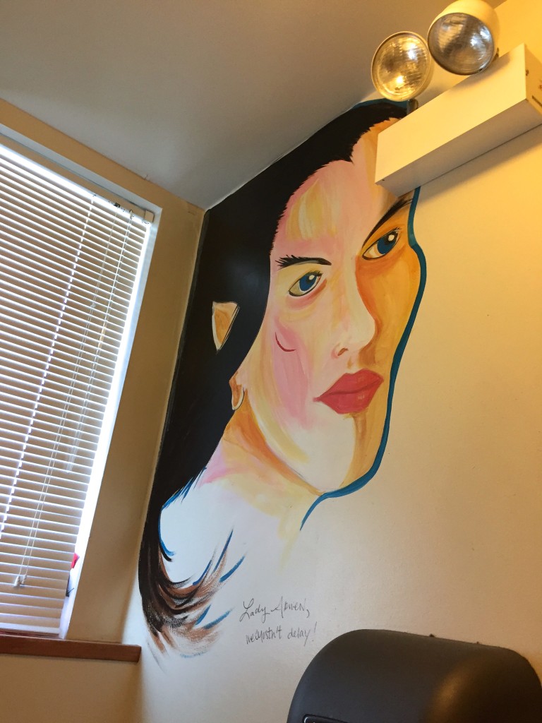 Lady Arwen watches you pee