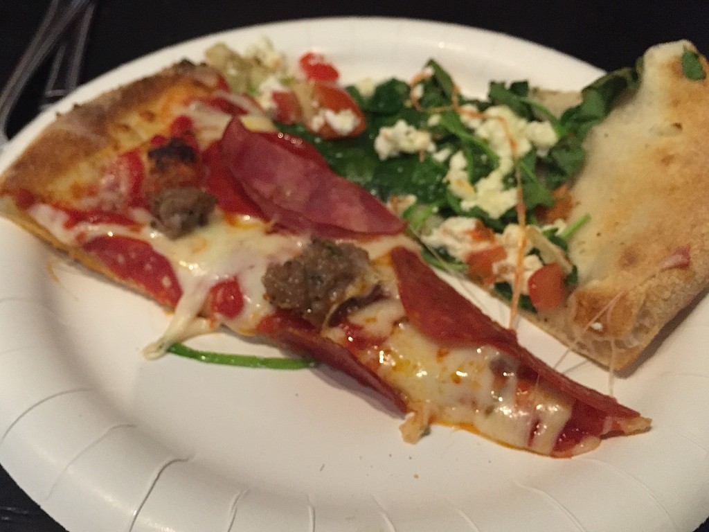 Pepperoni & Veggie pizzas at Pizzeria Serio