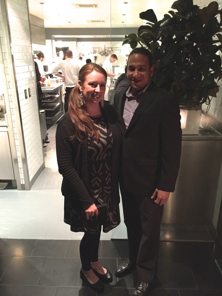 Standing in front of the famous Alinea's kitchen!
