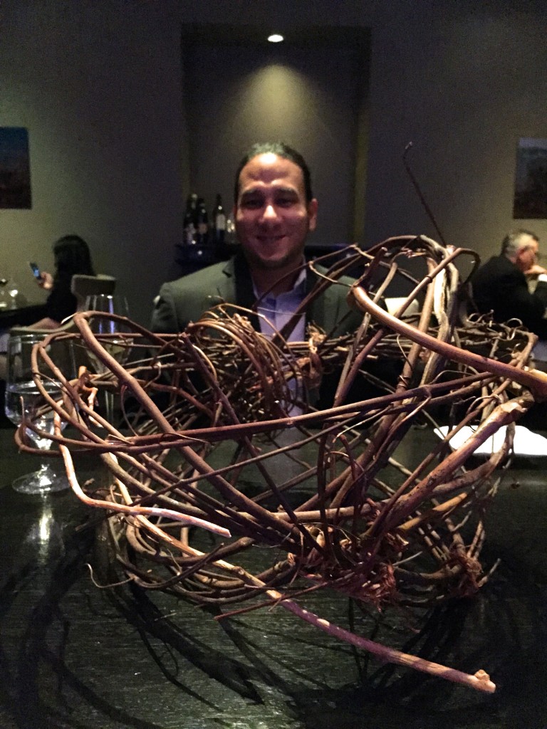 Second course: "Salsify - Branch Camouflage"
